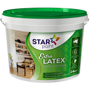 Фарба 4 кг інтер`єрна Extra Latex STAR PAINT